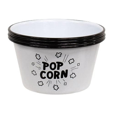 4 Set Small Enamel Popcorn Art Bowls - The Fox Decor